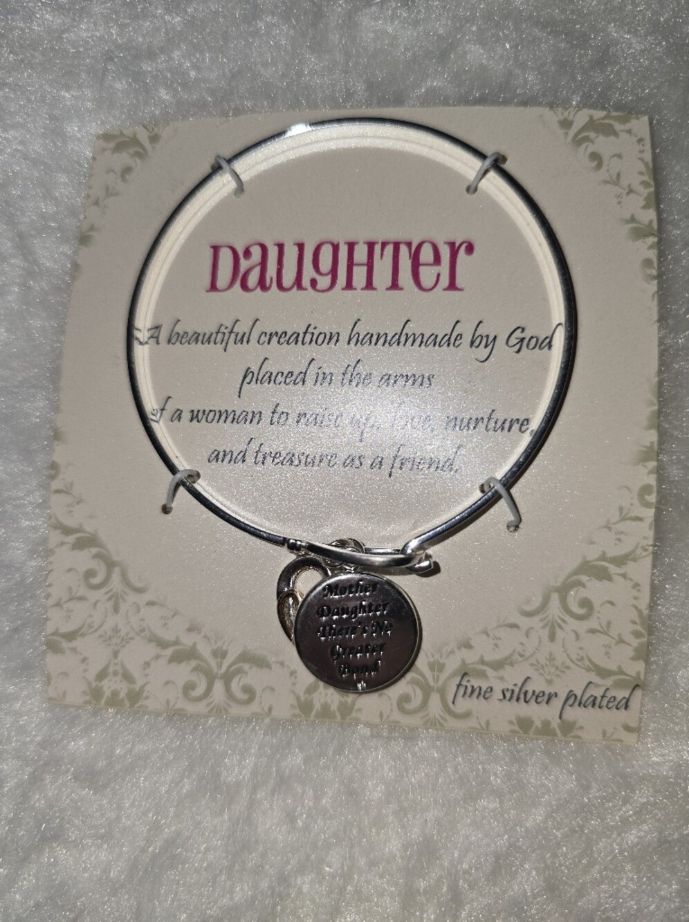 NEW Mother/Daughter silver Bracelet